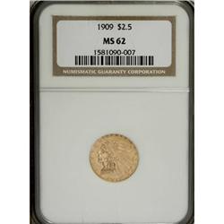 1909 $2 1/2 MS62 NGC