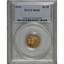 1915 $2 1/2 MS62 PCGS