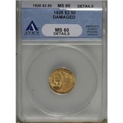 1926 $2 1/2 MS60 ANACS