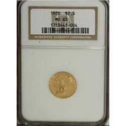 1926 $2 1/2 MS63 NGC