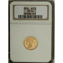 1926 $2 1/2 MS64 NGC