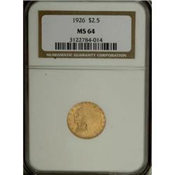 1926 $2 1/2 MS64 NGC