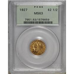 1927 $2 1/2 MS63 PCGS