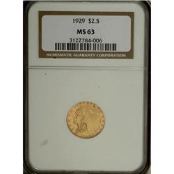 1929 $2 1/2 MS63 NGC
