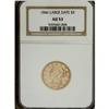 Image 1 : 1846 $5 Large Date AU53 NGC