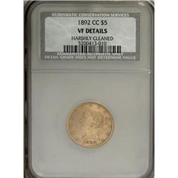 1892-CC $5 VF20 CSN