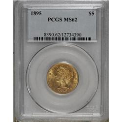 1895 $5 MS62 PCGS