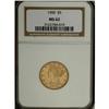 Image 1 : 1900 $5 MS62 NGC