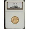 Image 1 : 1907 $5 MS63 NGC