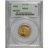 Image 3 : 1908 $5 MS62 PCGS