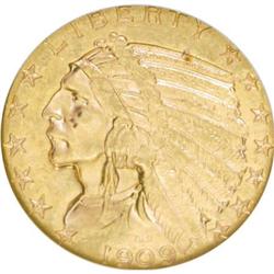 1909-D $5 MS62 NGC