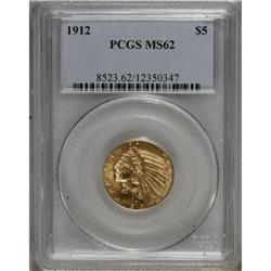 1912 $5 MS62 PCGS