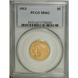 1913 $5 MS62 PCGS
