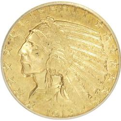 1913 $5 MS63 ICG