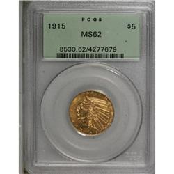 1915 $5 MS62 PCGS
