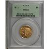 Image 1 : 1915 $5 MS62 PCGS