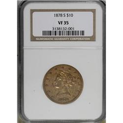 1878-S $10 VF35 NGC