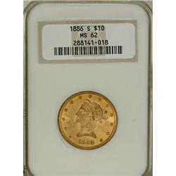 1886-S $10 MS62 NGC