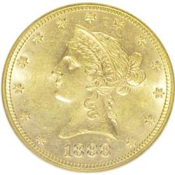 1888 $10 MS61 NGC