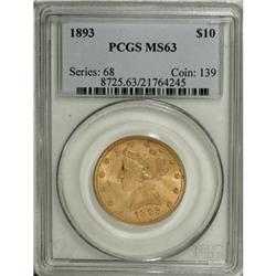 1893 $10 MS63 PCGS