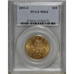 1893-S $10 MS61 PCGS