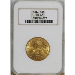 1894 $10 MS62 NGC