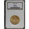 Image 1 : 1897 $10 MS62 NGC