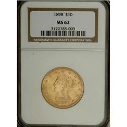 1898 $10 MS62 NGC