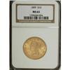 Image 1 : 1899 $10 MS63 NGC