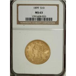 1899 $10 MS63 NGC