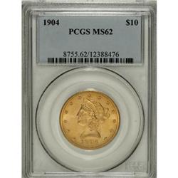 1904 $10 MS62 PCGS