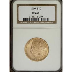 1909 $10 MS61 NGC