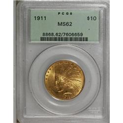1911 $10 MS62 PCGS