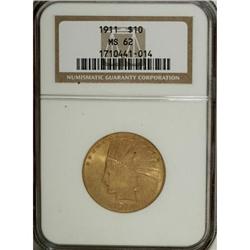 1911 $10 MS62 NGC