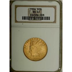 1926 $10 MS61 NGC