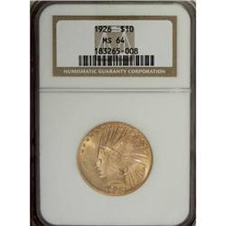 1926 $10 MS64 NGC