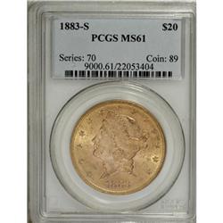 1883-S $20 MS61 PCGS