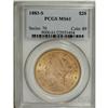 Image 1 : 1883-S $20 MS61 PCGS