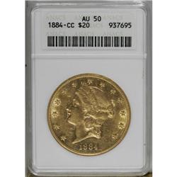 1884-CC $20 AU50 ANACS