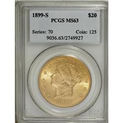 1899-S $20 MS63 PCGS