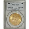 Image 1 : 1899-S $20 MS63 PCGS