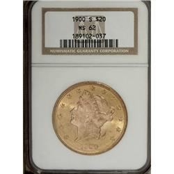 1900-S $20 MS62 NGC