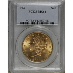 1903 $20 MS64 PCGS