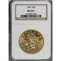 1904 $20 MS63 NGC