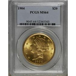 1904 $20 MS64 PCGS