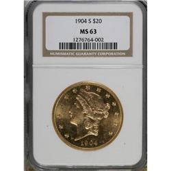 1904-S $20 MS63 NGC