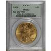 Image 1 : 1908 $20 No Motto MS63 PCGS