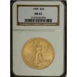 1909 $20 MS61 NGC