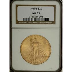 1910-S $20 MS63 NGC