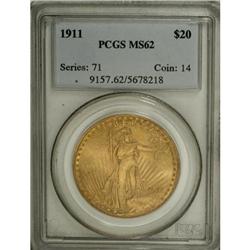 1911 $20 MS62 PCGS